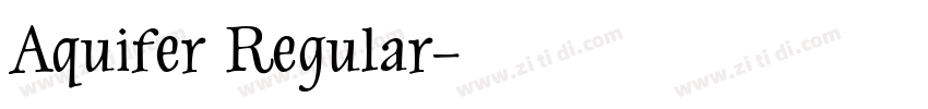 Aquifer Regular字体转换